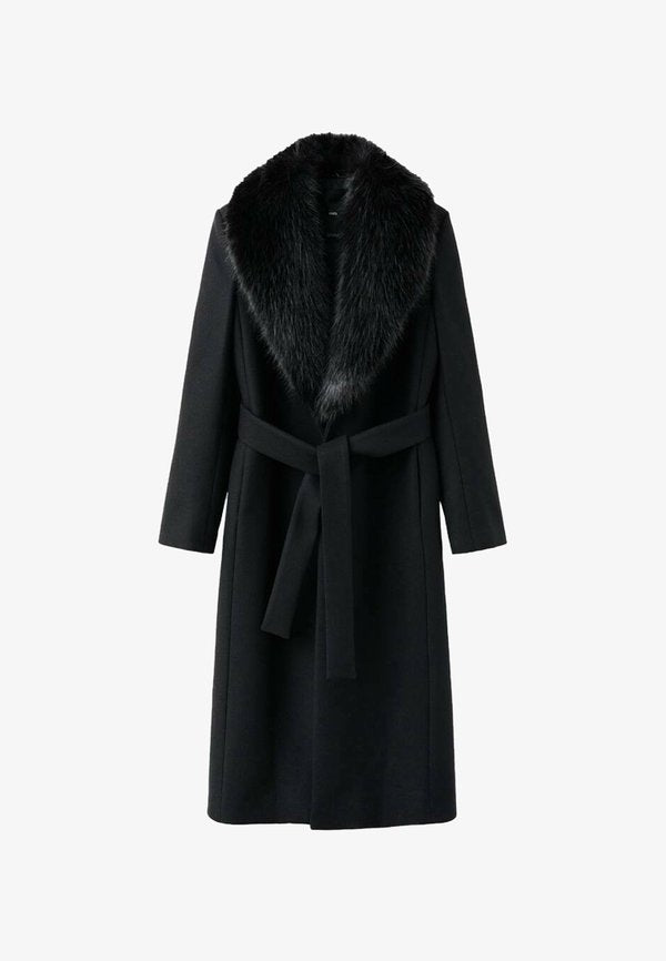 Mango ADULT - Classic coat - black