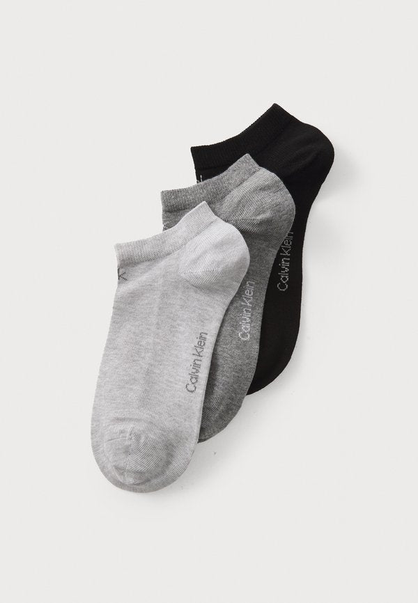 Calvin Klein Underwear WOMEN 3 PACK - Sneaker socks - grey melange