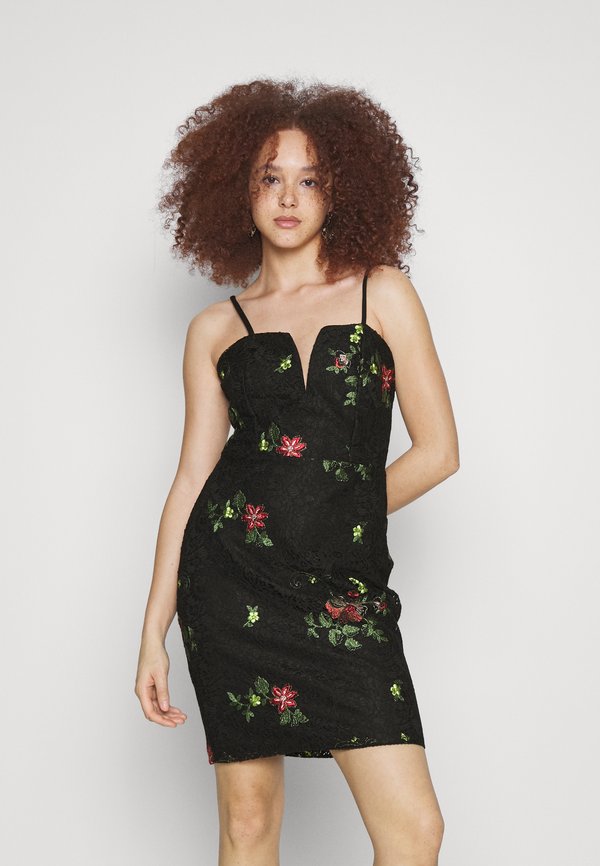 WAL G. SIMRAN MIDI FLORAL DRESS