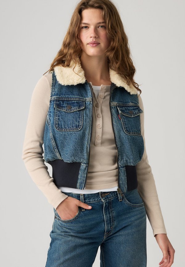 Levi's® TINY SHERPA VEST - Waistcoat - rescued city vest