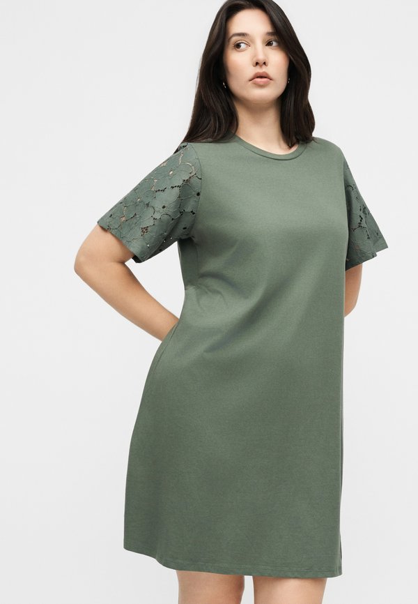 Vero Moda Curve VMCVILLA O NECK SHORT DRESS