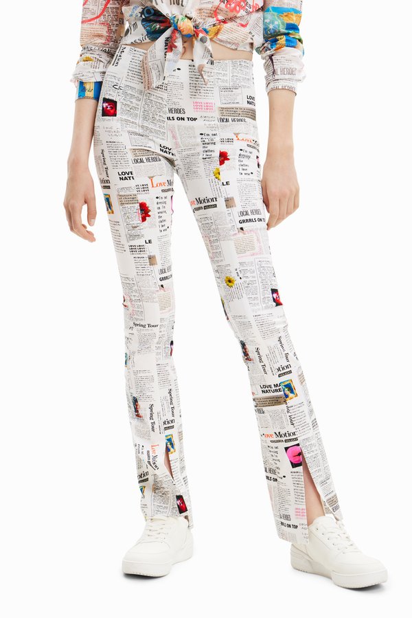 Desigual PANT NEWSPAPER