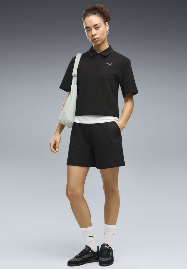 Puma ESS ELEVATED HIGH-RISE A-LINE SHORTS - Sports shorts - puma black