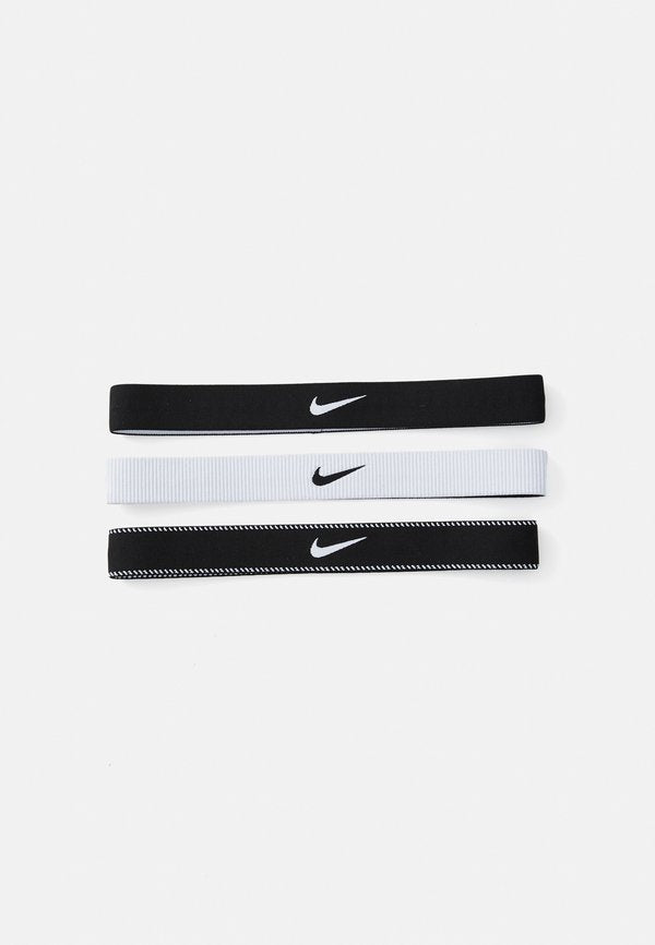 Nike Performance FLEX CLASSIC WIDE HEADBANDS 3 PACK - Other accessories - black/white
