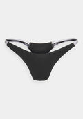 Calvin Klein Underwear DIPPED STRING THONG ICON LOGO - Thong - black