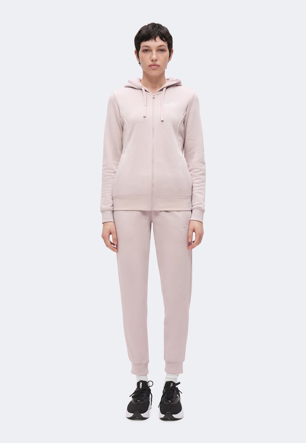 Puma HOODED SUIT FULL ZIP - Tracksuit - misty pink