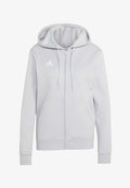 adidas Performance ENTRADA26 FULL ZIP HOODIE - Zip-up sweatshirt - team light grey   white