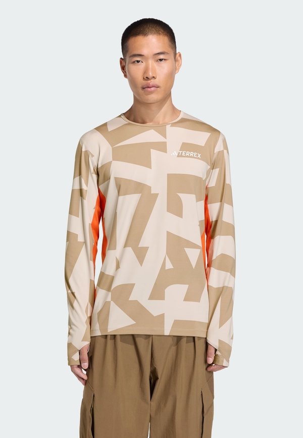 adidas Sportswear MULTI BASE LAYER - Long sleeved top - beige   blanch cargo