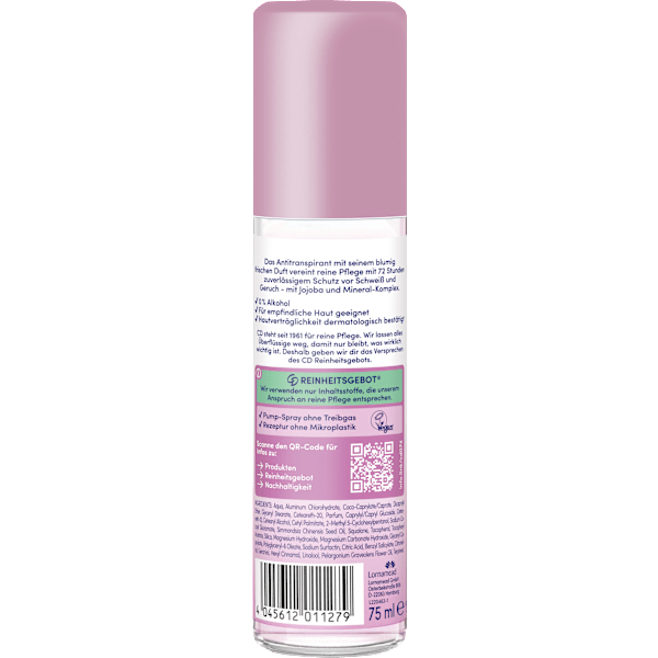 Antitranspirant Deo Zerstäuber pure & protect fresh blossom CD