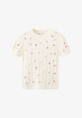 Mango ADULT - Print T-shirt - off-white, light red