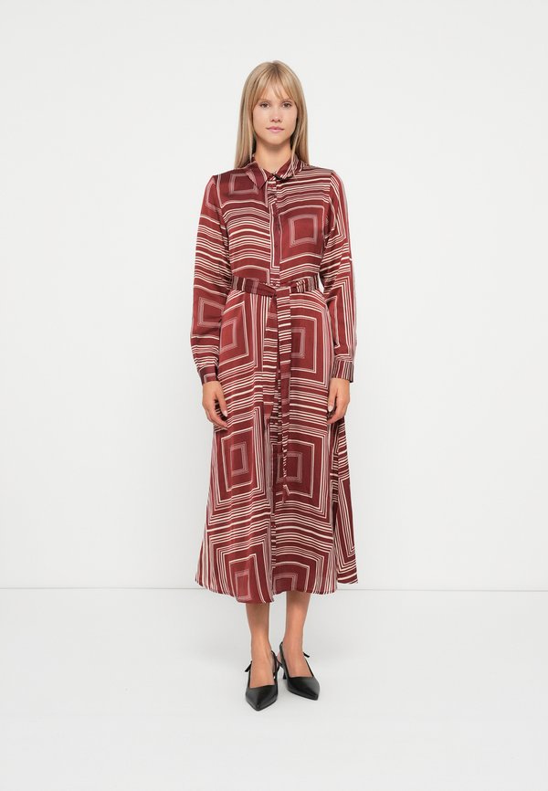 VILA VISOFIE MIDI BELTED DRESS