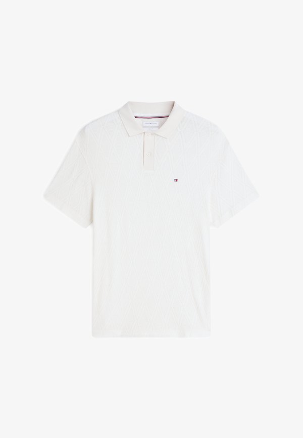 Tommy Hilfiger JACQUARD - Polo shirt - ivory petal