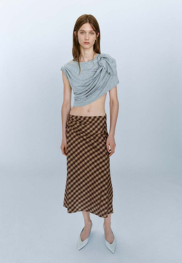 Mango ADULT - A-line skirt - dark brown