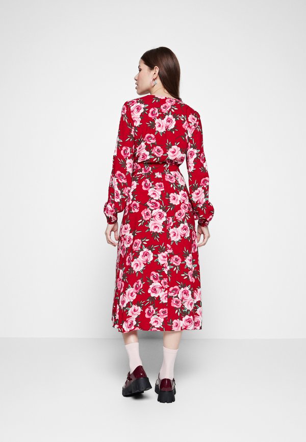 VILA VIDOTTIAS MIDI WRAP DRESS