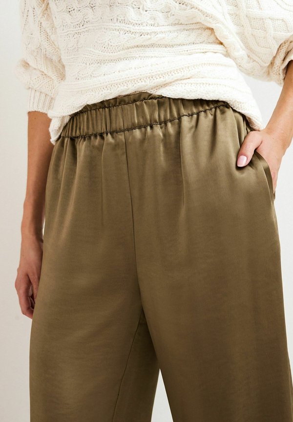 Next Waist Detail Satin Wide Leg Trousers