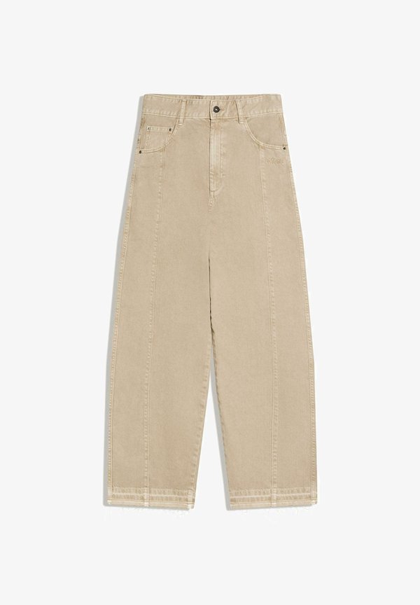 Bershka SUPER BAGGY - Baggy Jeans - sand
