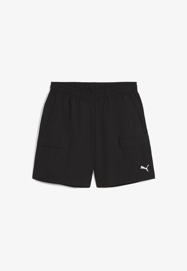 Puma WARDROBE ESS RELAXED 6" CARGOSHORTS - Shorts - black