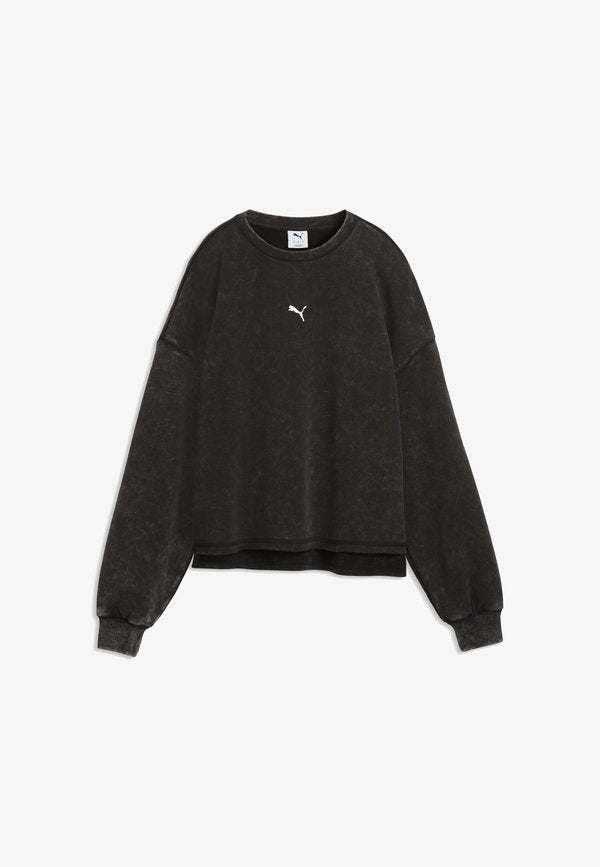 Puma RUN CULTURE COLLECTIVE OVERSIZED GRAPHIC SWEATSHIRT - Sweatshirt - black