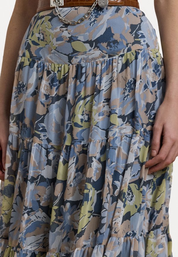 Lauren Ralph Lauren FLORAL CRINKLE GEORGETTE TIERED SKIRT