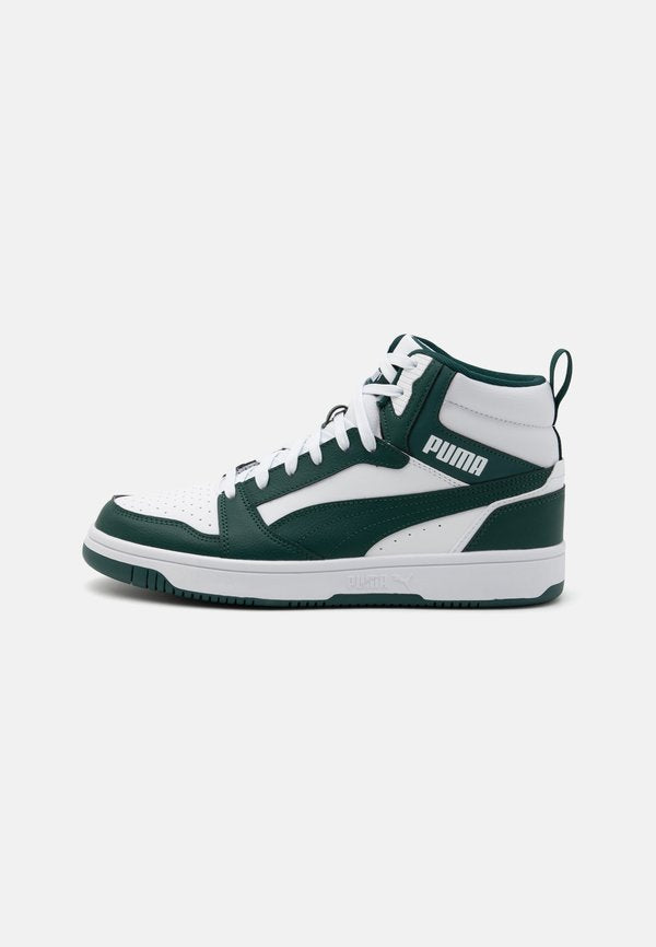 Puma REBOUND V6 UNISEX - High-top trainers - white/dark myrtle