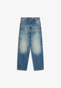Bershka BAGGY WIDE-LEG JEANS - Baggy Jeans - light blue