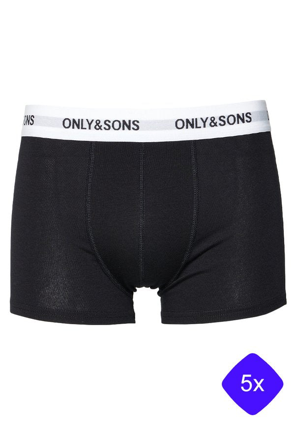 Only & Sons ONSTREY SOLID BOXER 5 PACK