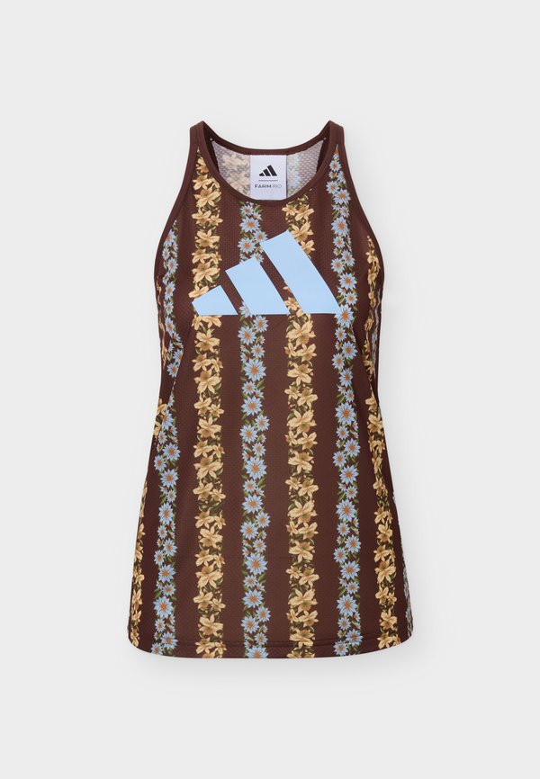 adidas Performance FARM TANK - Top - auburn/clear sky/multicolor