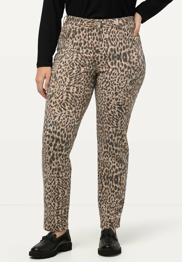 Ulla Popken LEOMUSTER  5-POCKET-SCHNITT