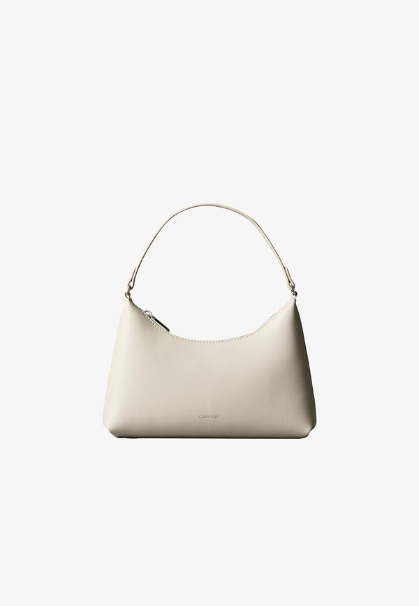 Calvin Klein FOIL LOGO SMALL - Handbag - beige