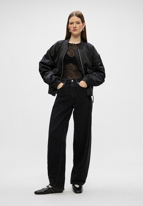 Tommy Jeans MID RISE BARREL LEG BLACK JEANS