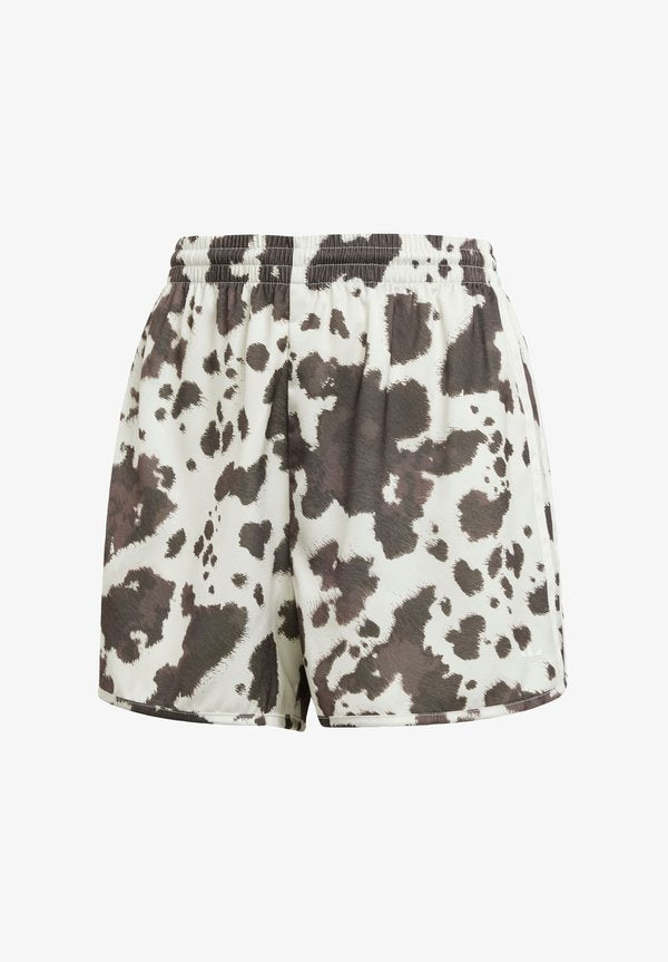adidas Originals WIDE LEG COW PRINT SATIN - Shorts - multicolor off white