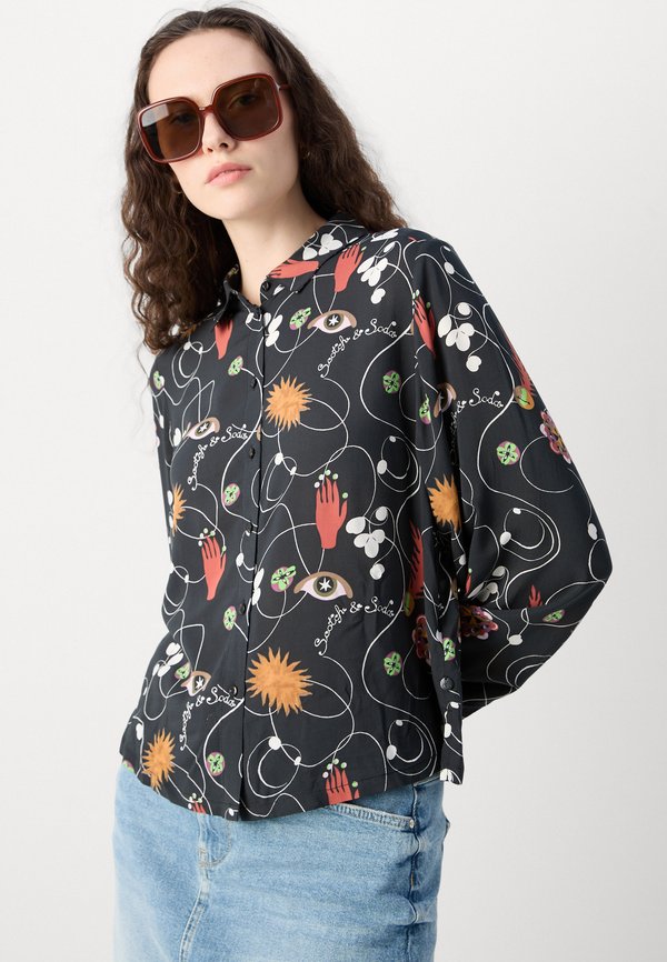 Scotch & Soda PRINTED BALLOON SLEEVE SHIRT