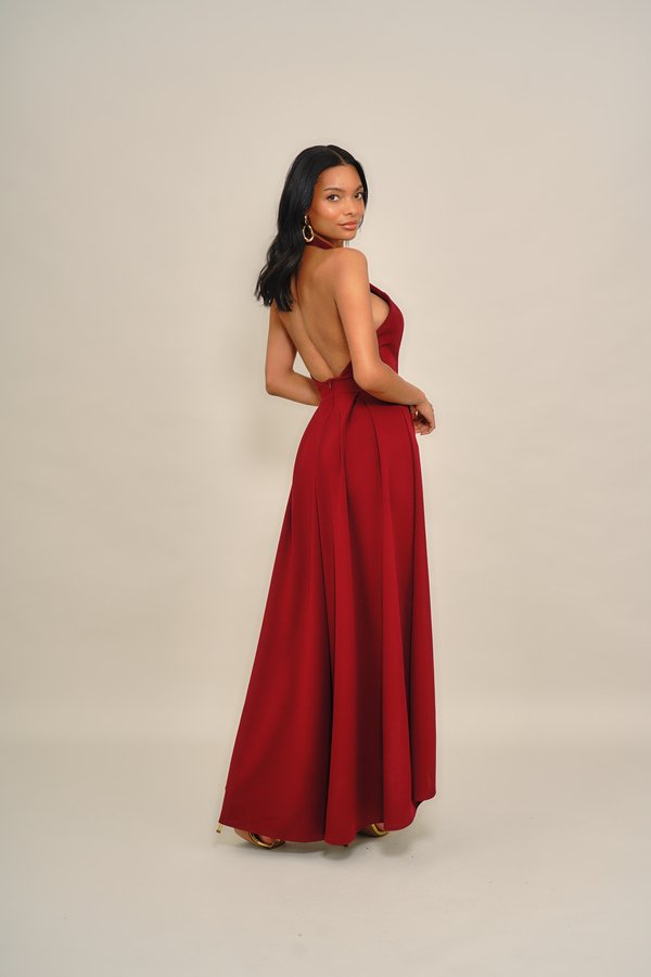 WAL G. YANNY HALTER NECK BODYCON