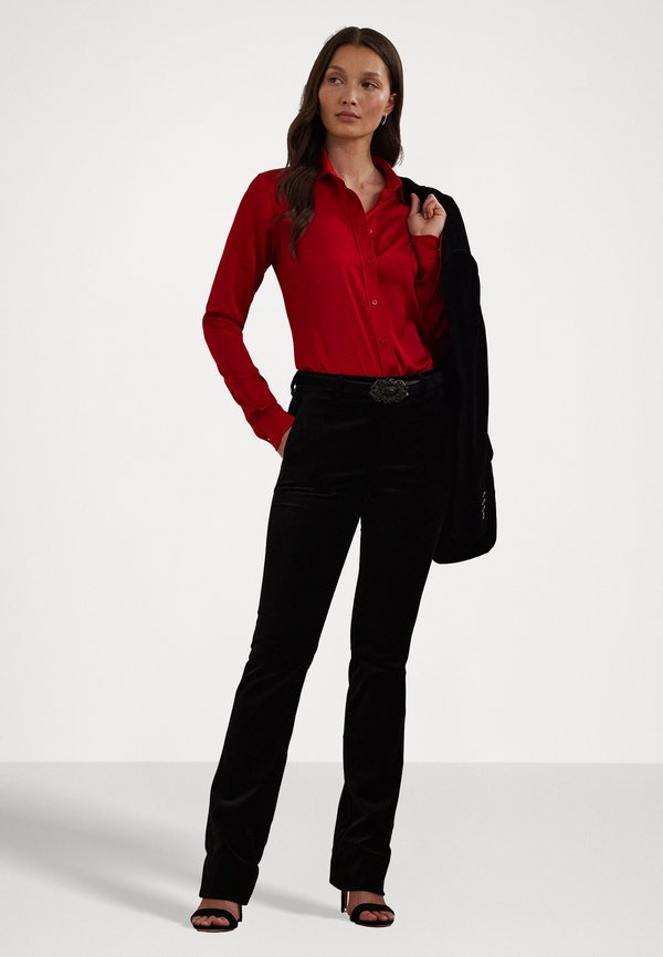Lauren Ralph Lauren CLASSIC FIT SATIN CHARMEUSE SHIRT