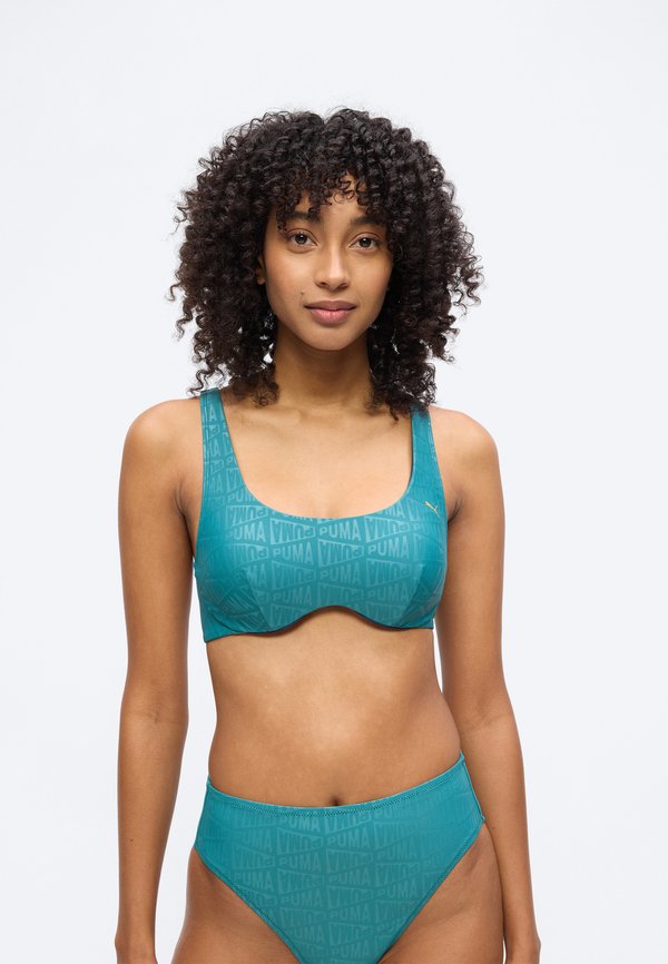 Puma SWIM WOMEN EMBOSSED SCOOP NECK