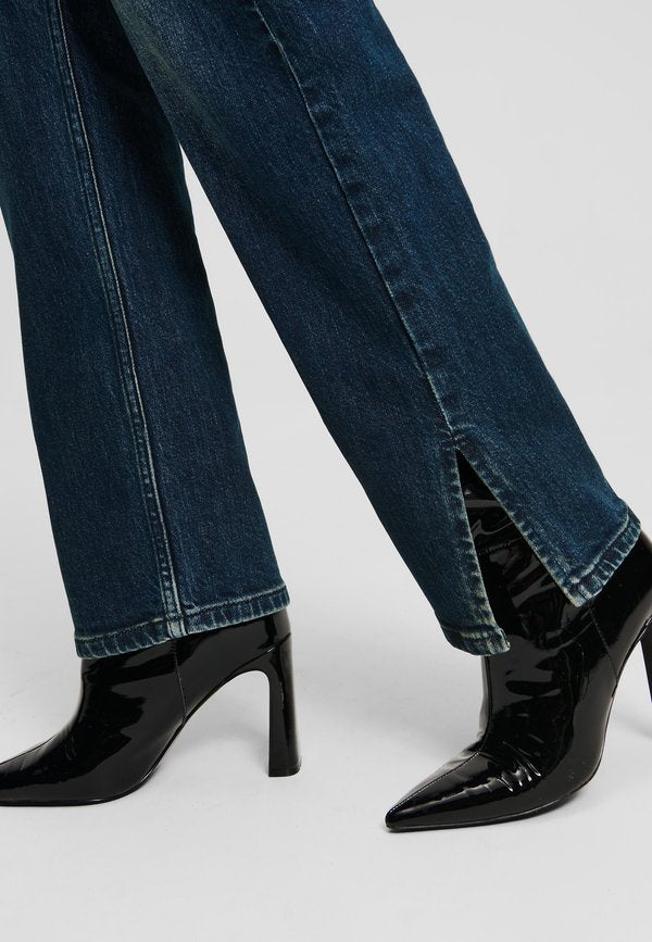 Karl Lagerfeld Jeans HIGH-RISE SPLIT-HEM STRAIGHT