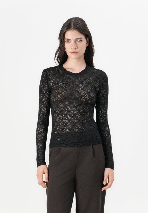 Noisy May NMJUDITH L/S LACE TOP NOOS