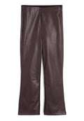 Next PU CROP KICKFLARE TROUSERS