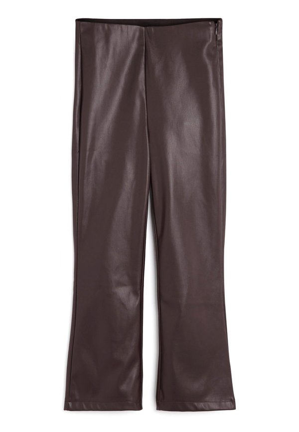 Next PU CROP KICKFLARE TROUSERS