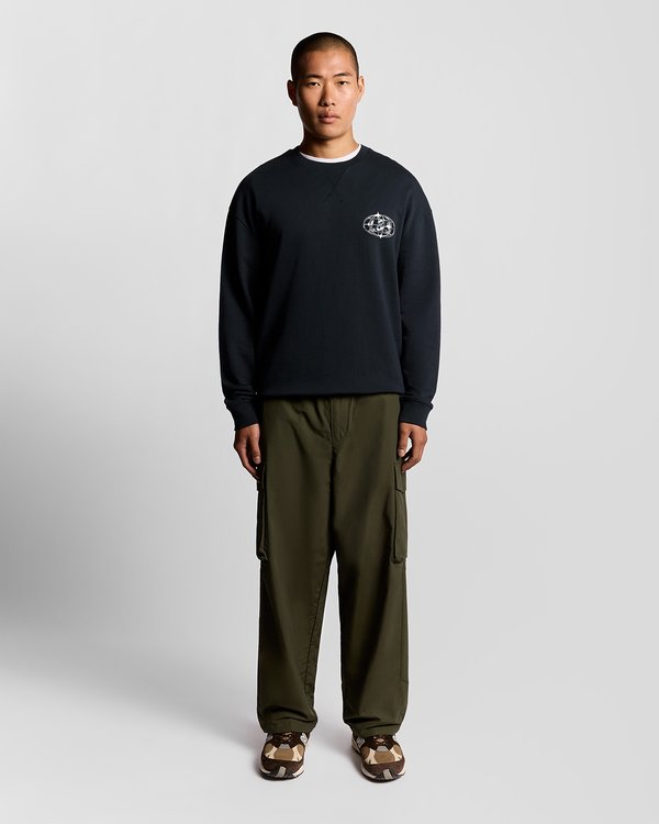 Lyle & Scott CHROME GRAPHIC CREW NECK