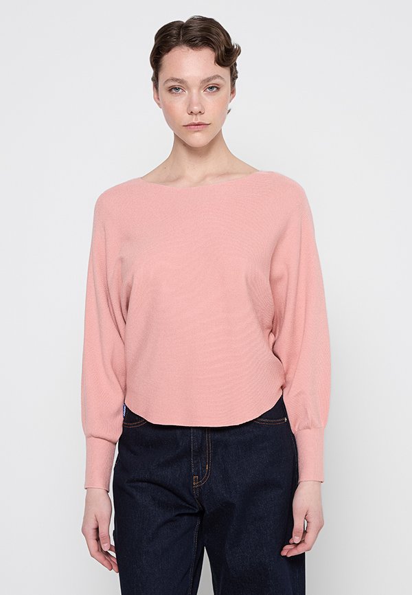 Apricot BATWING CROP JUMPER