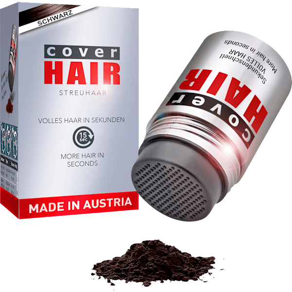 Streuhaar Haarverdichter Schwarz Cover Hair