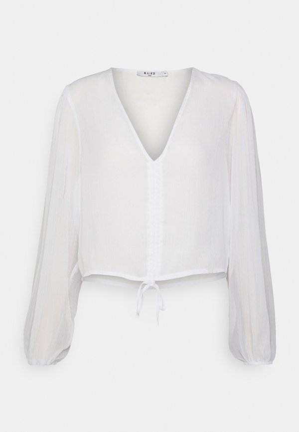 NA-KD DRAWSTRING BLOUSE