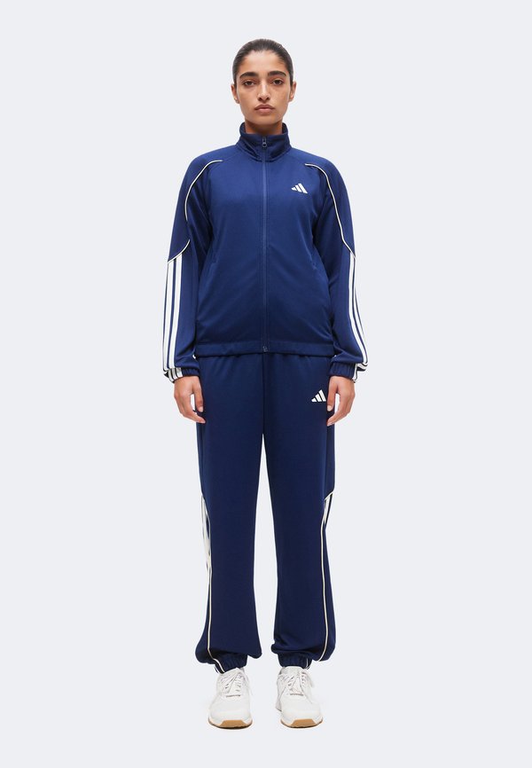 adidas Sportswear STADIUM 3 STRIPES TRACKSUIT - Tracksuit - dark blue/white