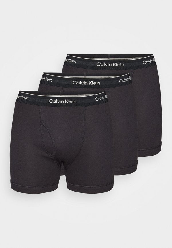 Calvin Klein Underwear BOXER BRIEF 3 PACK 100% COTTON - Boxer briefs - black