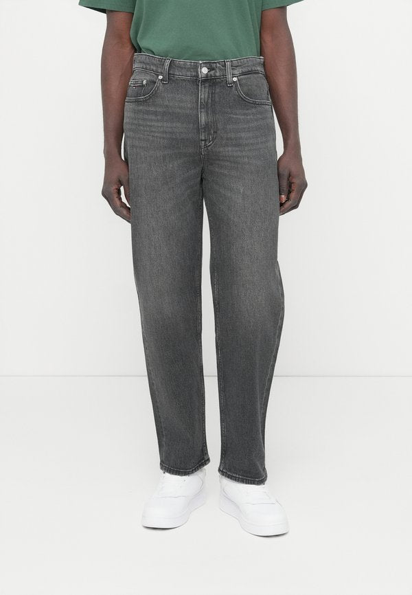 Tommy Jeans SONNY WHISKERED REGULAR TAPERED LEG BLACK JEANS