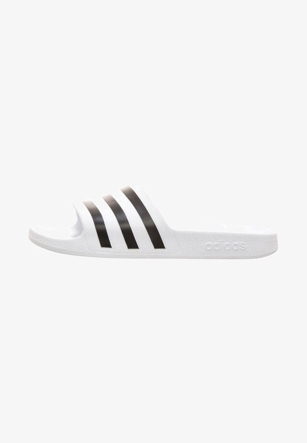 adidas Sportswear ADILETTE AQUA - Mules - cloud white   core black   cloud white