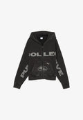 Puma GRAPHIC KAPUZENJACKE UNISEX - Zip-up sweatshirt - black