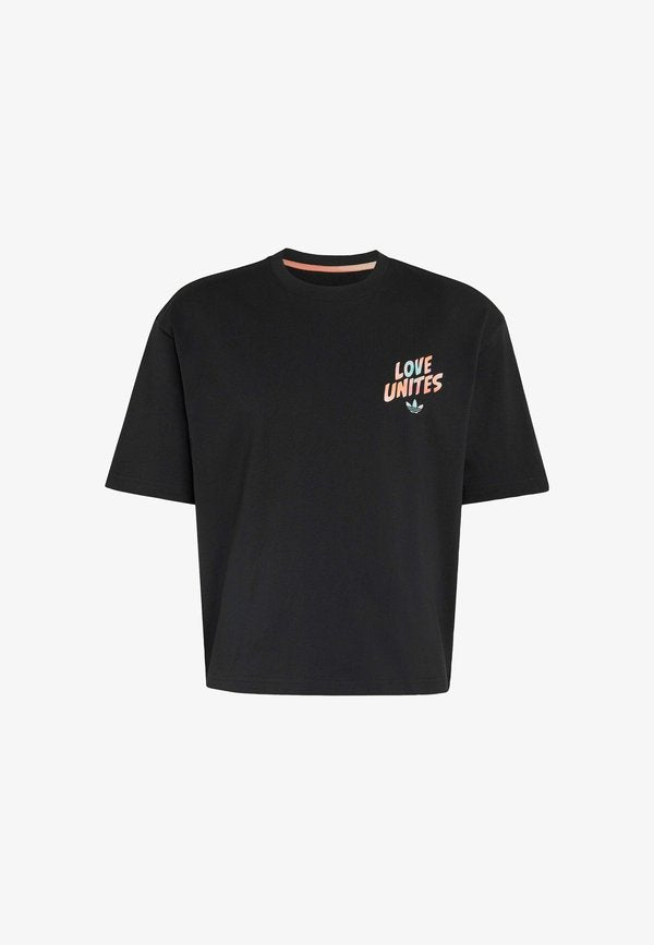 adidas Originals ADIDAS ORIGINALS PRIDE GFX TEE - Print T-shirt - black