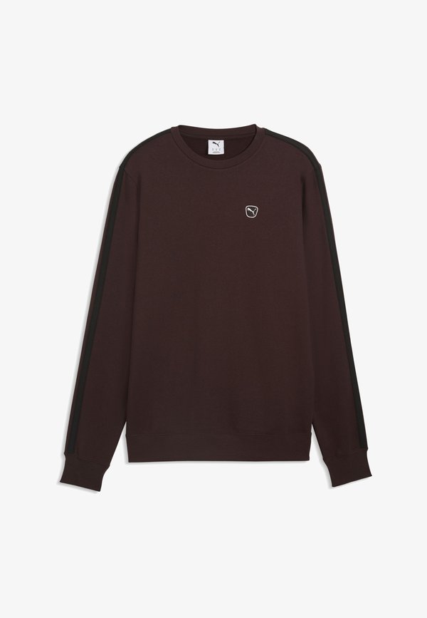 Puma ESSENTIALS ELEVATED SWEATSHIRT MIT RUNDHALSAUSSCHNITT - Sweatshirt - chocolate fondue